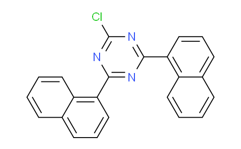 CAS No. 78941-32-9, 2-Chloro-4,6-di(naphthalen-1-yl)-1,3,5-triazine