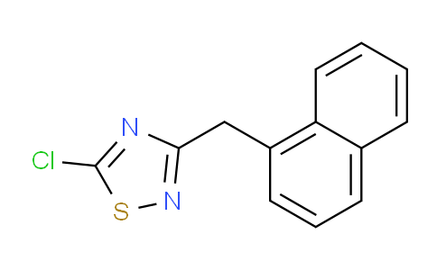 CAS No. 1221342-78-4, 5-Chloro-3-(naphthalen-1-ylmethyl)-1,2,4-thiadiazole