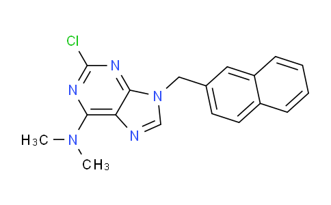 CAS No. 115204-67-6, 2-Chloro-N,N-dimethyl-9-(naphthalen-2-ylmethyl)-9H-purin-6-amine