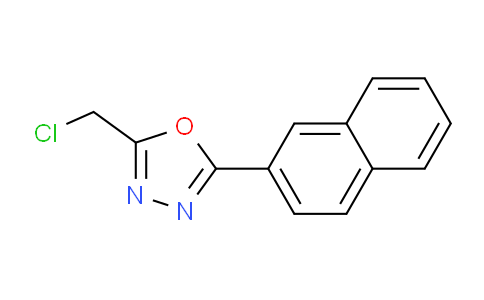 CAS No. 300665-29-6, 2-(Chloromethyl)-5-(naphthalen-2-yl)-1,3,4-oxadiazole