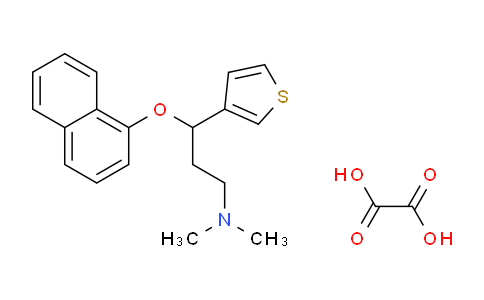 CAS No. 116817-26-6, N,N-Dimethyl-3-(naphthalen-1-yloxy)-3-(thiophen-3-yl)propan-1-amine oxalate
