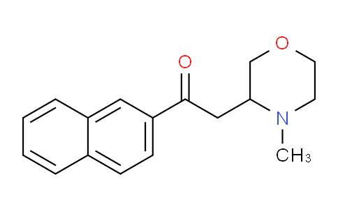 CAS No. 666190-71-2, 2-(4-Methylmorpholin-3-yl)-1-(naphthalen-2-yl)ethanone