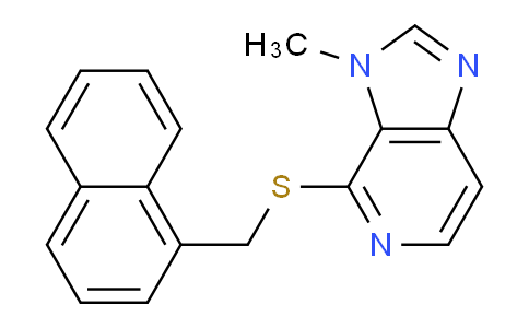 CAS No. 87035-05-0, 3-Methyl-4-((naphthalen-1-ylmethyl)thio)-3H-imidazo[4,5-c]pyridine