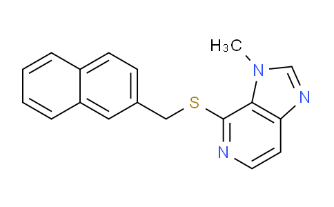 CAS No. 87035-06-1, 3-Methyl-4-((naphthalen-2-ylmethyl)thio)-3H-imidazo[4,5-c]pyridine