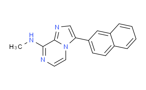 CAS No. 787591-31-5, N-Methyl-3-(naphthalen-2-yl)imidazo[1,2-a]pyrazin-8-amine