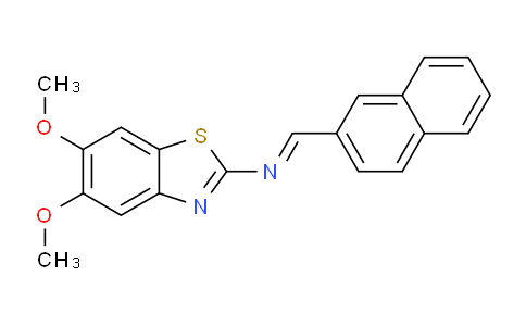 CAS No. 882864-08-6, 5,6-Dimethoxy-N-(naphthalen-2-ylmethylene)benzo[d]thiazol-2-amine