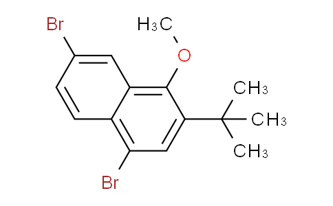 CAS No. 1257832-96-4, 4,7-Dibromo-2-(tert-butyl)-1-methoxynaphthalene