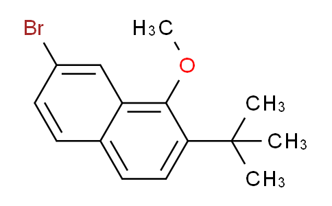 CAS No. 1257832-94-2, 7-Bromo-2-(tert-butyl)-1-methoxynaphthalene