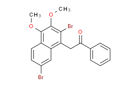 CAS No. 137348-32-4, 2-(2,7-Dibromo-3,4-dimethoxynaphthalen-1-yl)-1-phenylethanone