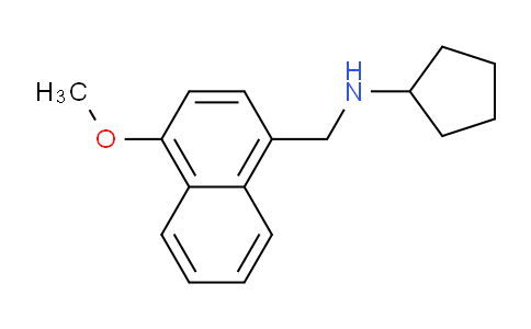 CAS No. 353778-46-8, N-((4-Methoxynaphthalen-1-yl)methyl)cyclopentanamine