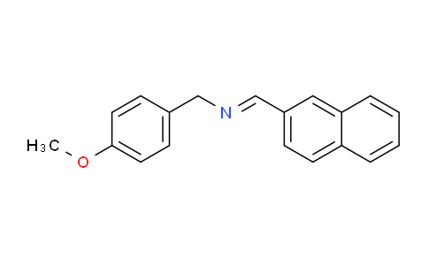 CAS No. 648424-31-1, 1-(4-Methoxyphenyl)-N-(naphthalen-2-ylmethylene)methanamine