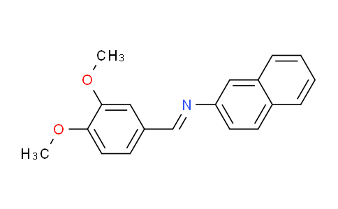 CAS No. 68871-11-4, N-(3,4-Dimethoxybenzylidene)naphthalen-2-amine