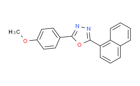 CAS No. 38736-16-2, 2-(4-Methoxyphenyl)-5-(naphthalen-1-yl)-1,3,4-oxadiazole
