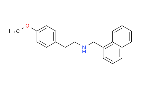 CAS No. 416889-35-5, 2-(4-Methoxyphenyl)-N-(naphthalen-1-ylmethyl)ethanamine
