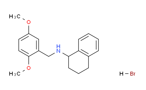 CAS No. 356092-88-1, N-(2,5-Dimethoxybenzyl)-1,2,3,4-tetrahydronaphthalen-1-amine hydrobromide