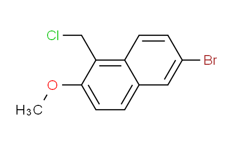 CAS No. 92643-16-8, 6-Bromo-1-(chloromethyl)-2-methoxynaphthalene