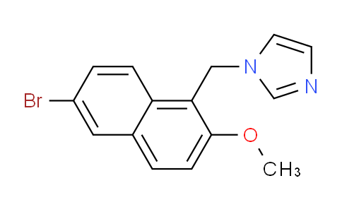 CAS No. 1420791-45-2, 1-((6-Bromo-2-methoxynaphthalen-1-yl)methyl)-1H-imidazole