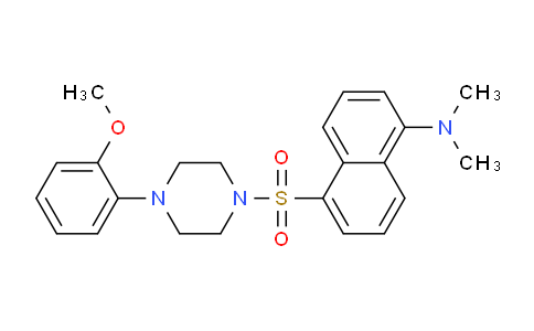 CAS No. 439935-18-9, 5-((4-(2-Methoxyphenyl)piperazin-1-yl)sulfonyl)-N,N-dimethylnaphthalen-1-amine