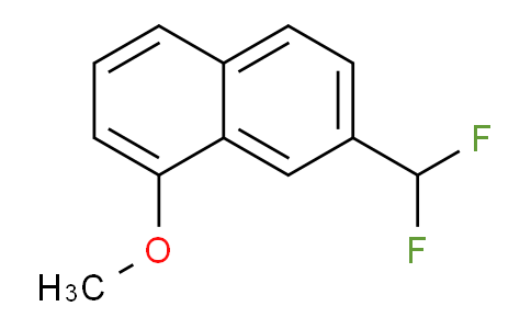 CAS No. 1261621-09-3, 2-(Difluoromethyl)-8-methoxynaphthalene