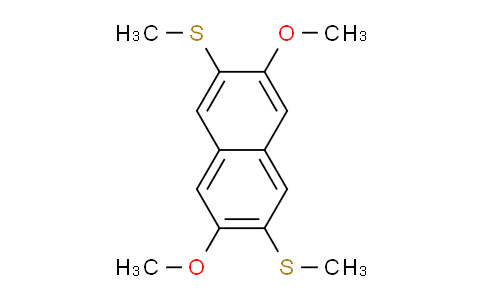 CAS No. 136559-34-7, (3,7-Dimethoxynaphthalene-2,6-diyl)bis(methylsulfane)