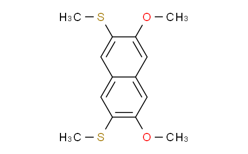 CAS No. 105404-97-5, (3,6-Dimethoxynaphthalene-2,7-diyl)bis(methylsulfane)