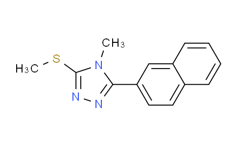 CAS No. 116850-52-3, 4-Methyl-3-(methylthio)-5-(naphthalen-2-yl)-4H-1,2,4-triazole