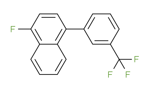 CAS No. 1261817-83-7, 1-Fluoro-4-(3-(trifluoromethyl)phenyl)naphthalene