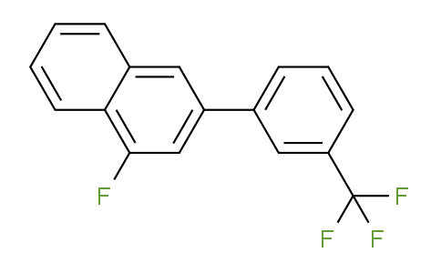 CAS No. 1261787-10-3, 1-Fluoro-3-(3-(trifluoromethyl)phenyl)naphthalene