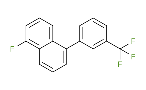 CAS No. 1261494-42-1, 1-Fluoro-5-(3-(trifluoromethyl)phenyl)naphthalene
