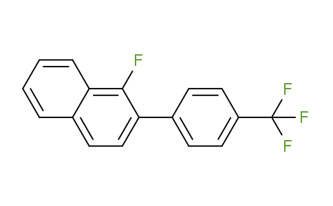 CAS No. 1261805-35-9, 1-Fluoro-2-(4-(trifluoromethyl)phenyl)naphthalene
