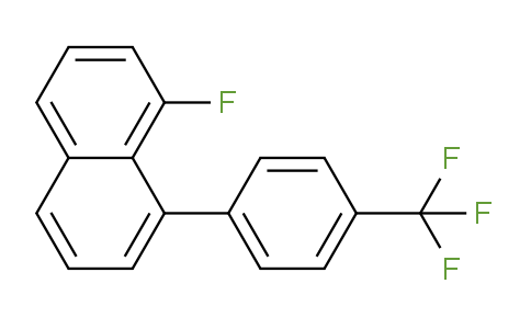 CAS No. 1261549-24-9, 1-Fluoro-8-(4-(trifluoromethyl)phenyl)naphthalene