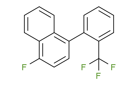 CAS No. 1261440-61-2, 1-Fluoro-4-(2-(trifluoromethyl)phenyl)naphthalene