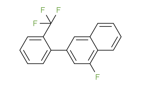 CAS No. 1261464-61-2, 1-Fluoro-3-(2-(trifluoromethyl)phenyl)naphthalene