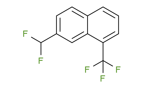 CAS No. 1261844-72-7, 7-(Difluoromethyl)-1-(trifluoromethyl)naphthalene