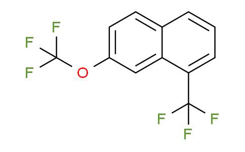 CAS No. 1261471-52-6, 2-(Trifluoromethoxy)-8-(trifluoromethyl)naphthalene