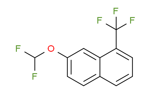 CAS No. 1261871-49-1, 2-(Difluoromethoxy)-8-(trifluoromethyl)naphthalene