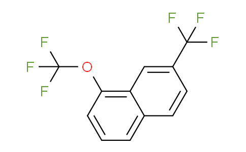 CAS No. 1261733-04-3, 1-(Trifluoromethoxy)-7-(trifluoromethyl)naphthalene