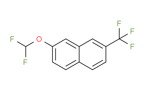 CAS No. 1261534-77-3, 2-(Difluoromethoxy)-7-(trifluoromethyl)naphthalene