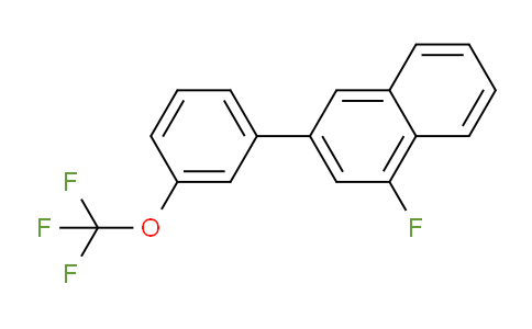 CAS No. 1261576-79-7, 1-Fluoro-3-(3-(trifluoromethoxy)phenyl)naphthalene
