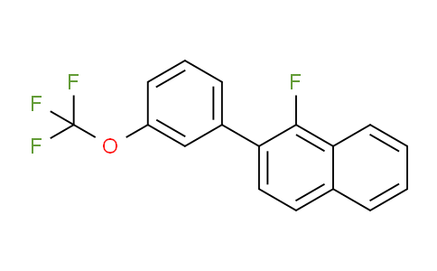 CAS No. 1261504-45-3, 1-Fluoro-2-(3-(trifluoromethoxy)phenyl)naphthalene