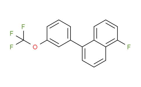 CAS No. 1261527-14-3, 1-Fluoro-5-(3-(trifluoromethoxy)phenyl)naphthalene