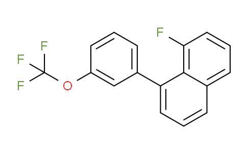 CAS No. 1261660-57-4, 1-Fluoro-8-(3-(trifluoromethoxy)phenyl)naphthalene