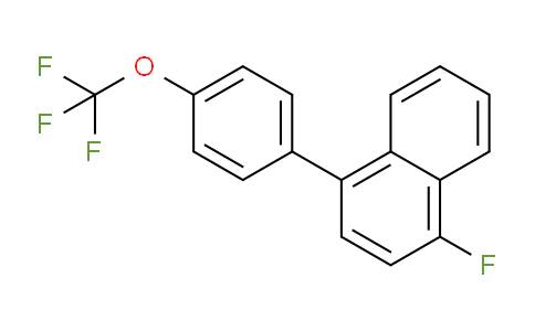 CAS No. 1261854-72-1, 1-Fluoro-4-(4-(trifluoromethoxy)phenyl)naphthalene