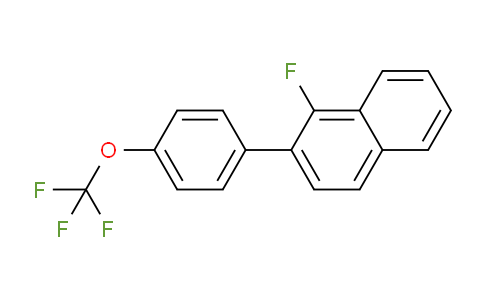 CAS No. 1261765-73-4, 1-Fluoro-2-(4-(trifluoromethoxy)phenyl)naphthalene
