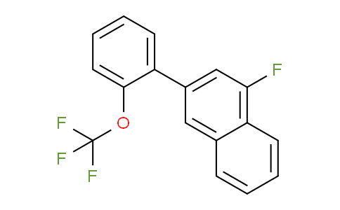 CAS No. 1261866-47-0, 1-Fluoro-3-(2-(trifluoromethoxy)phenyl)naphthalene