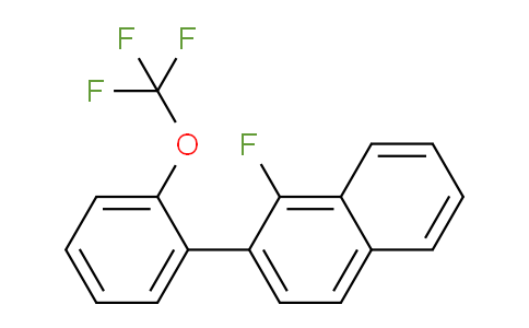 CAS No. 1261837-99-3, 1-Fluoro-2-(2-(trifluoromethoxy)phenyl)naphthalene