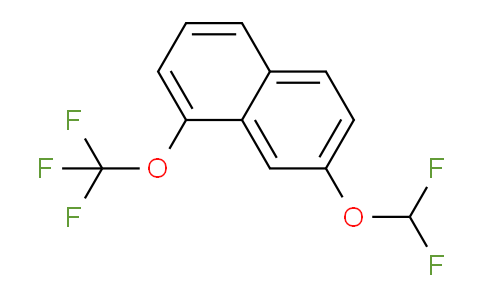CAS No. 1261871-48-0, 2-(Difluoromethoxy)-8-(trifluoromethoxy)naphthalene