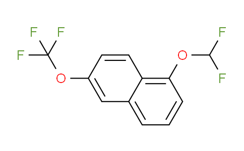 CAS No. 1261871-45-7, 1-(Difluoromethoxy)-6-(trifluoromethoxy)naphthalene