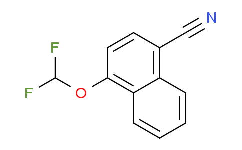 CAS No. 1261533-12-3, 1-Cyano-4-(difluoromethoxy)naphthalene