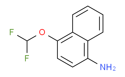 CAS No. 1261676-83-8, 4-(Difluoromethoxy)naphthalen-1-amine